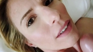 Stepmom Cory Chase POV pussy fuck in the bed