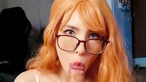 Cute teen blowjob cum