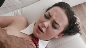 Freya Dee in lingerie raw creampied