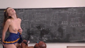 College girl Alex Blake hardcore interracial banging