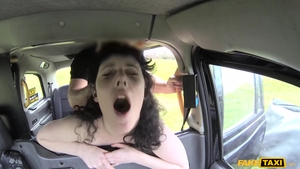 Kinky brunette helps with rough good fucking outdoors