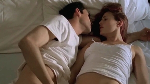 Very small tits teen erotic pussy fucking in the bed