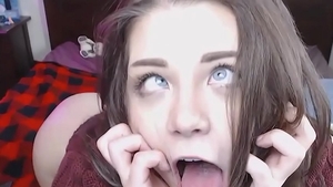 Cute takes large vibrator