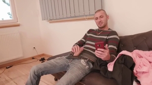 Busty blonde fetish doggy fucks in HD