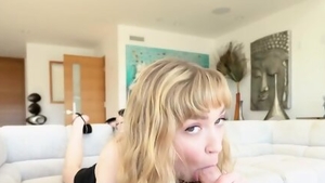 Very sexy blonde haired feels up to pussy fucking