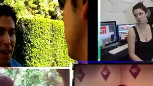 Veronica Rodriguez and Andy Fuller orgasm at the party