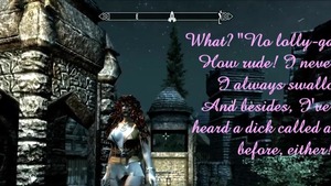 Skyrim slamming hard along with redhead