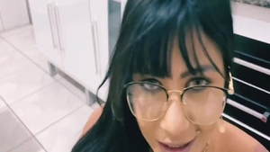 Charming Amanda Souza cock sucking