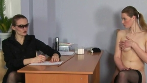 Russian rides large dildo