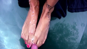 Classy cougar pussy fuck outdoors