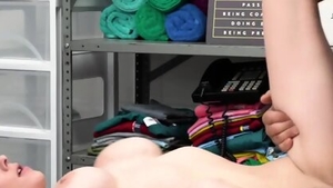 Very hawt redhead caught cumshot