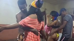 Wet nigerian teen chick twerking at the party