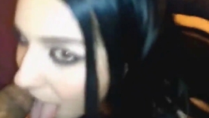 POV licking big cock