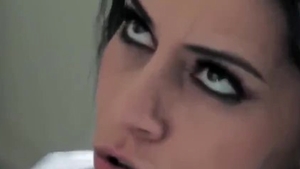 Raw latina dick sucking in the kitchen