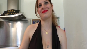 Glamour french chick likes crazy nailed rough