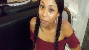 Sucking dick escorted by glamour ebony babe