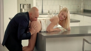 Young and super sexy babe Alex Grey rough sucking cock