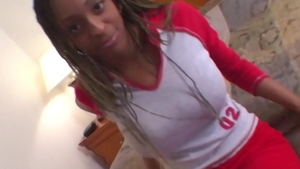 POV hardcore sex along with very huge tits ebony teen