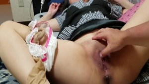 Hot young asian babe dick sucking