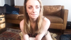 Long haired big ass MILF Kate Kennedy closeup gaping on webcam