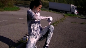 Very kinky MILF pussy fucking outdoors HD