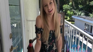 Ramming hard in company with big ass teen Paris White