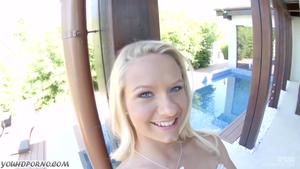 POV slamming hard along with small tits teen chick