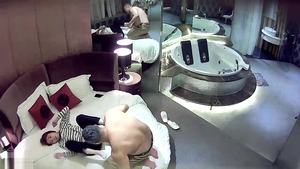 Slamming hard escorted by brunette