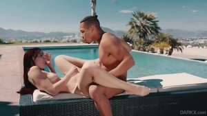 Nailing with small boobs MILF