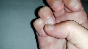 Solo young & kinky female erotic handjob