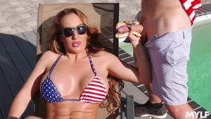 Large tits blonde fantasy plowed hard outdoors