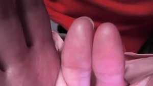 Masturbating accompanied by young female chick