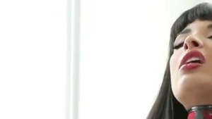 Foot teasing next to naughty asian wife