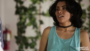 Big tits brunette cumshot