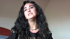 Busty amateur getting facial