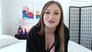 Skylar Snow huge tits brunette sex with toys solo