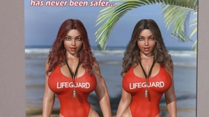 3d huge boobs and beautiful brunette butt sex on holidays