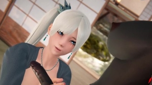 Kinky ebony female fetish blowjob HD