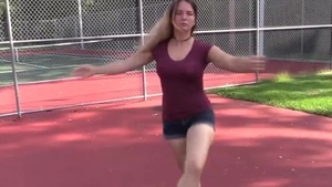 Kinky fetish bends to get fucked in public