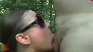 Skinny deutsch brunette fetish fucked hard in public