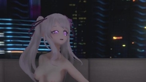 Young female hentai toys outside