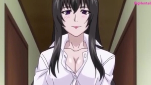 Creampied accompanied by large boobs girl