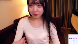 Hard slamming along with small tits japanese