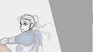 Next to big butt asian brunette