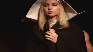 Sex scene escorted by virgin nun