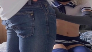 Skinny & young femboy bareback nailed hard