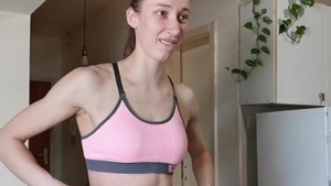 Muscle female fetish workout