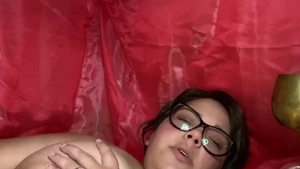 Pussy sex in company with erotic arab brunette