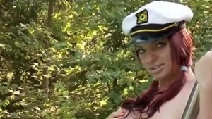 Large boobs Joanna Bliss brunette goes wild on cock sex video