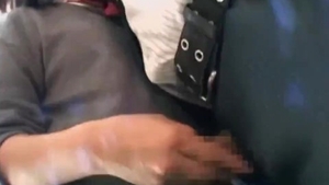 Handjob in the train young japanese